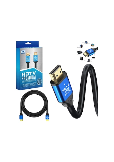 Hdmi Kablo 2.0v Hdtv 4k 60hz 3mt Poke Pk-6852