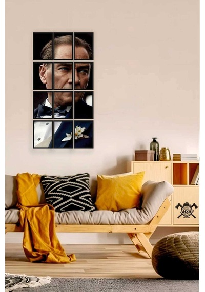 12 Parça Puzzle Yeni Atatürk Atam Çerçeve Görünümlüı Mdf Tablo Duvar Süsü Hediyelik Eşya Renkli - 596129247 Renkli 12 Parça Puzzle Yeni Atatürk Atam Çerçeve Görünümlüı Mdf Tablo Duvar Süsü Hediyelik Eşya Renkli - 596129247 Renkli
