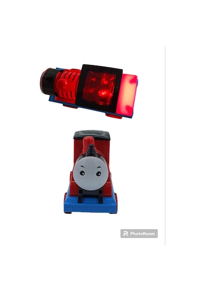 Thomas Tren Sesli Müzikli Işıklı Sürtmeli Thomas Tren 12x8cm Kır