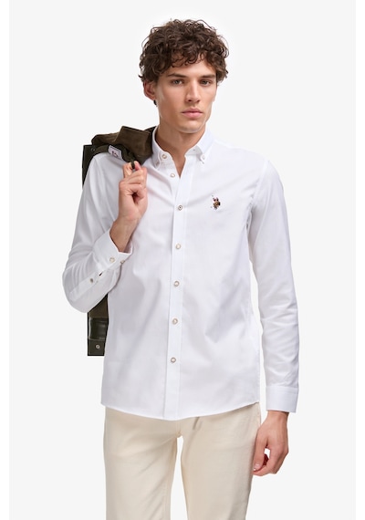 U.S. Polo Assn. U.s. Polo Assn. Erkek Beyaz Gömlek Basic 50322161-vr013