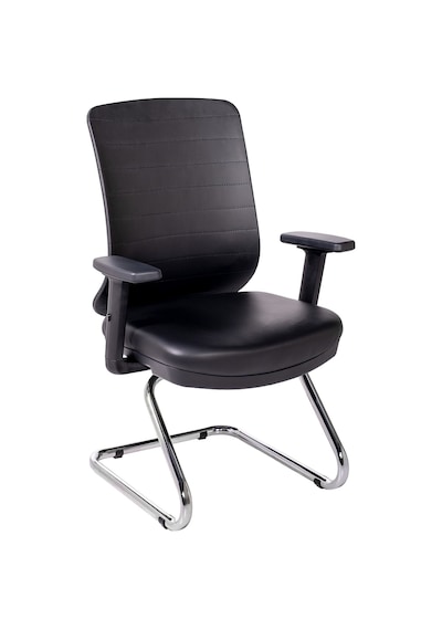 Ofisbazaar Up Deri Misafir Koltuğu Ergonomik Toplantı Ve Bekleme Koltuğu Martin 01- Siyah Deri Siyah Ofisbazaar Up Deri Misafir Koltuğu Ergonomik Toplantı Ve Bekleme Koltuğu Martin 01- Siyah Deri Siyah
