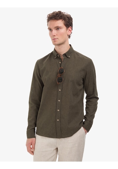 Pierre Cardin Erkek Haki Gömlek Desenli 50320941-vr027