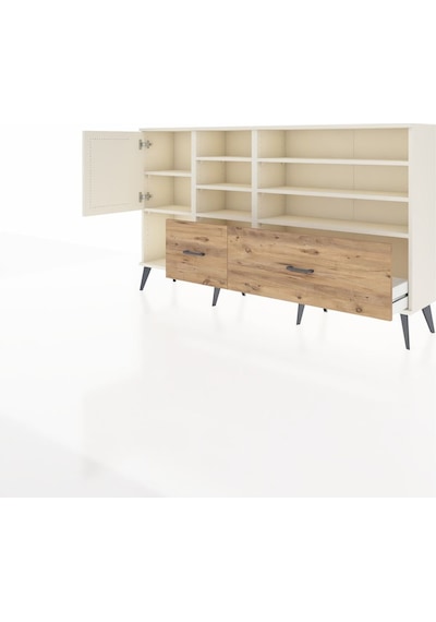 Arges Konsol 8 Raflı 2 Çekmeceli Tek Kapaklı 176x30x99 Aytaşı-aytaşı/çam Aytası/atlas Çam - Aytası Arges Konsol 8 Raflı 2 Çekmeceli Tek Kapaklı 176x30x99 Aytaşı-aytaşı/çam Aytası/atlas Çam - Aytası
