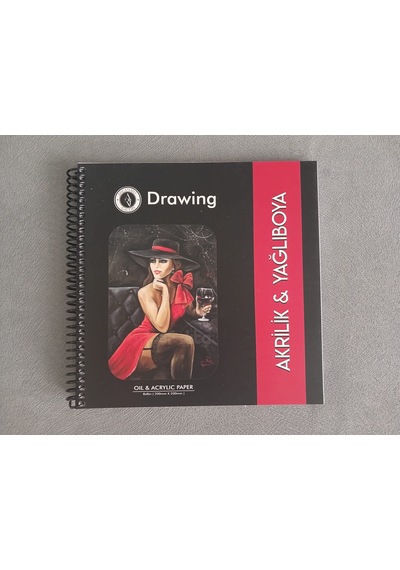 Profesyonel Akrilik Ve Yağlı Boya Çizim Defteri 20x20 Cm 250 Gr 24 Yaprak