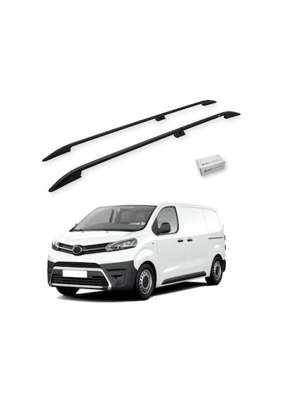 Turtle Toyota Proace Mk2 2013-2016 / Uzun Şasi Tavan Çıtası Crown Siyah