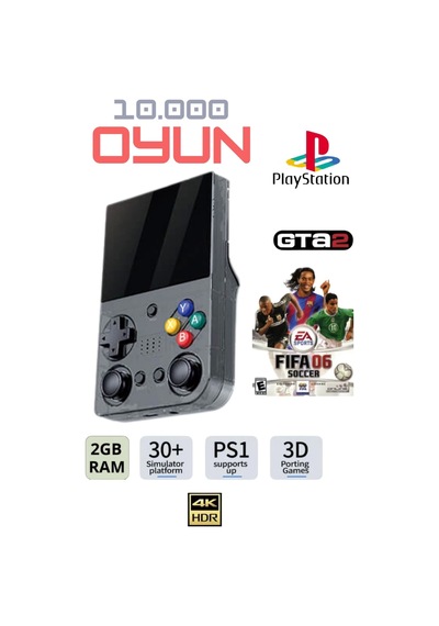 El Atarisi 3.5 Hd Ekran Gamepad Nostalji Oyun Atari Psp/ps1/fıfa Gta Mario 10.000 Games Oyun Konsol