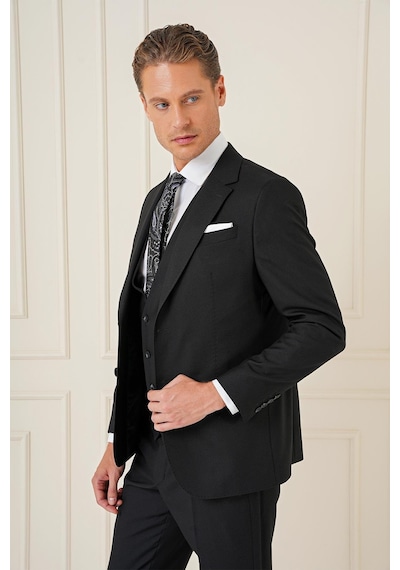 Efor Tk 903 Slim Fit Siyah Klasik Takım Elbise Siyah