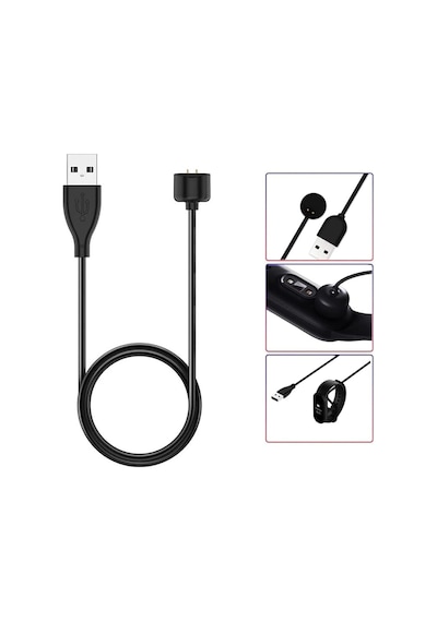 Coverzone Xiaomi Mi Band 6 İle Uyumlu Giyilebilir Akıllı Saat Şarj Kablosu Manyetik Mi Band 5/6 / 7 Sku: Smg8690010097927