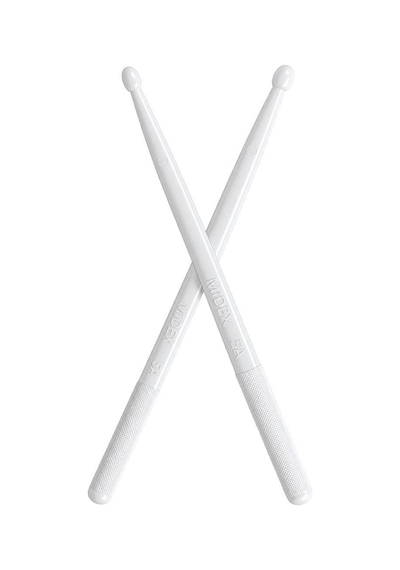 Midex Gfk-901wh-5x Pro 5a Profesyonel Kırılmaz Baget Fiber Karbon Drumsticks Beyaz Bateri Bageti 5 Çift