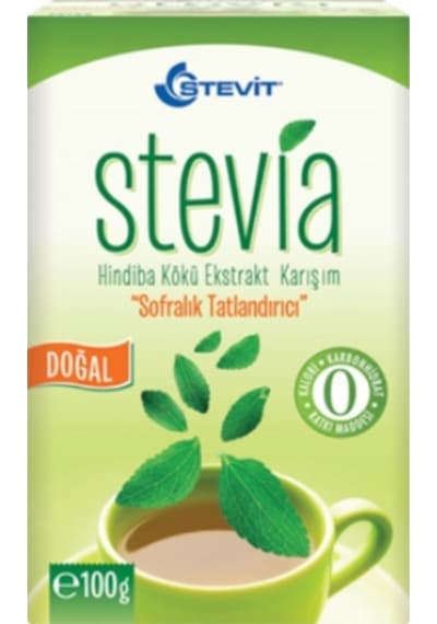 Stevit Stevia Hindiba Kökü Ekstrakt Karışım Tatlandırıcı Toz 3 x 100 G