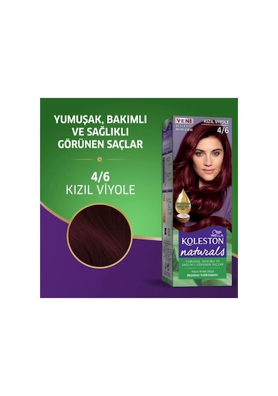 Hubrendy Tedarik Naturals Saç Boyası Kızıl Viyole 4/6