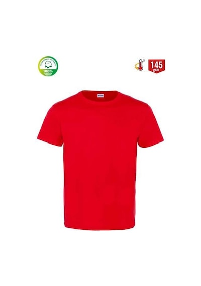 Myform 8113 Festival Bisiklet Yaka T-shırt - Kırmızı Çok Renkli