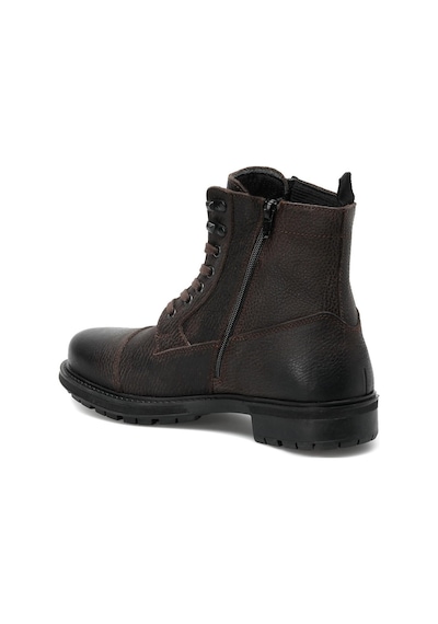 Lumberjack Ramones Kahve Hakiki Deri Comfort Casual Fermuarlı Erkek Bot Kahve