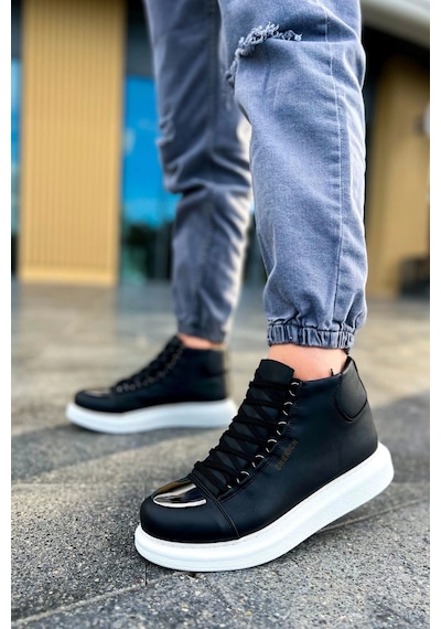Saklımoda Ch267 Cbt Roma Mirror Erkek Bot Sıyah Çok Renkli