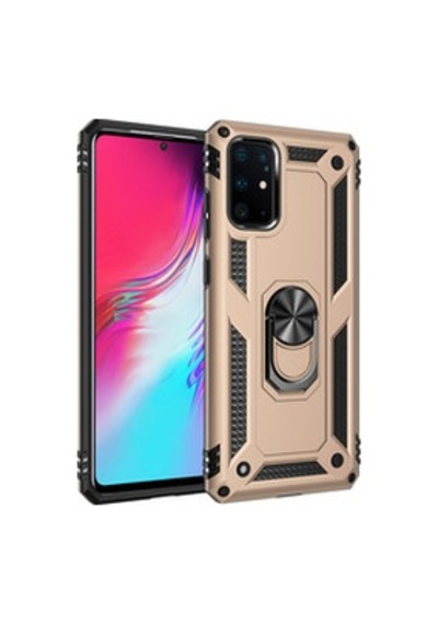 Lexroo Samsung Galaxy Uyumlu S20 Plus Vega Tpu Silikon Sert Pc İnce Kılıf - Gold