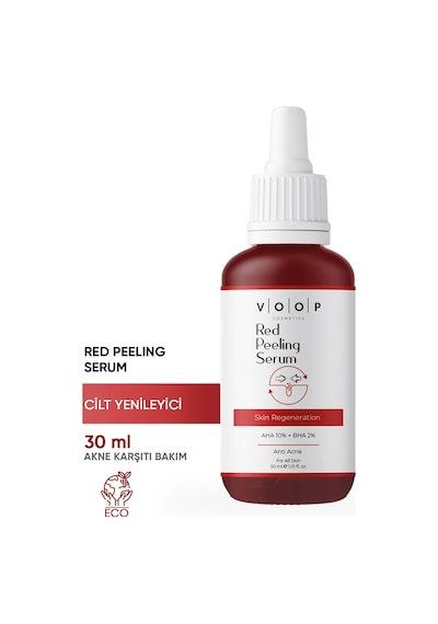 Voop Kırmızı Peeling Cilt Yenileyici Serum 30 ML