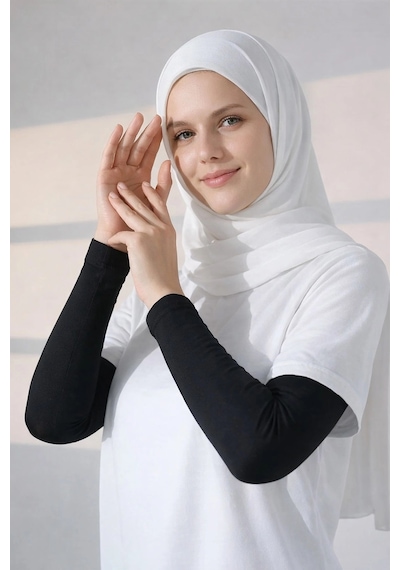 Erdenay Tekstil Kaliteli Penye Namaz Kolluğu 3 Çift - Siyah - Beyaz - Kahve