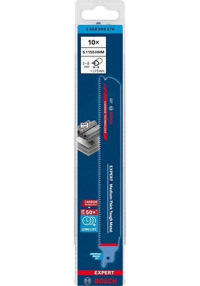 Bosch Expert S 1155 Hhm Metal İçin 225 Mm 10'lu Panter Testere 2608900376