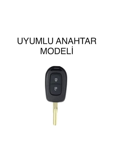 Renault Ve Dacia Duster Scenic Master Megane 2 Tuşlu Nano Anahtar Koruma Kılıfı Beyaz Gold Renk