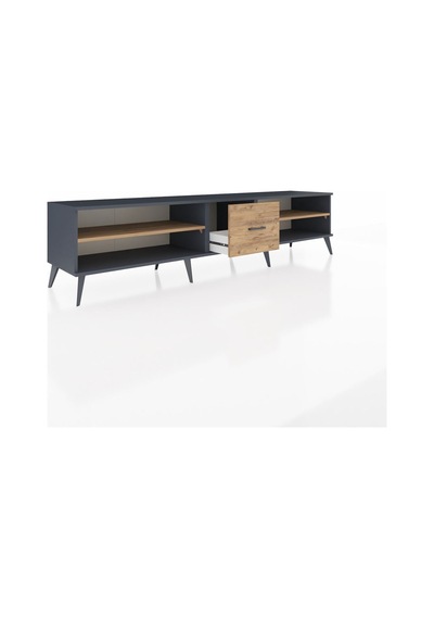 Hyperion Tv Ünitesi 2 Raflı Tek Çekmeceli 220x44x51 Antrasit-çam Atlas Çam/atlas Çam - Antrasıt Hyperion Tv Ünitesi 2 Raflı Tek Çekmeceli 220x44x51 Antrasit-çam Atlas Çam/atlas Çam - Antrasıt