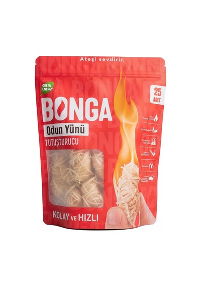Bonga Odun Yünü Tutuşturucu 25 Adet / 350 G