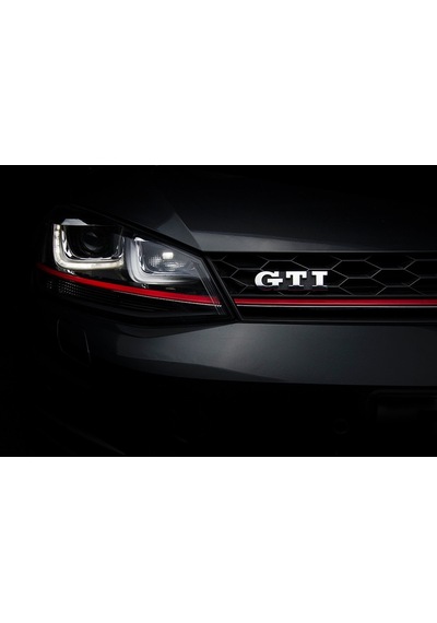 Volkswagen Golf 7 Ön Panjur Gti Kırmızı Şeritli Siyah 2013-2017