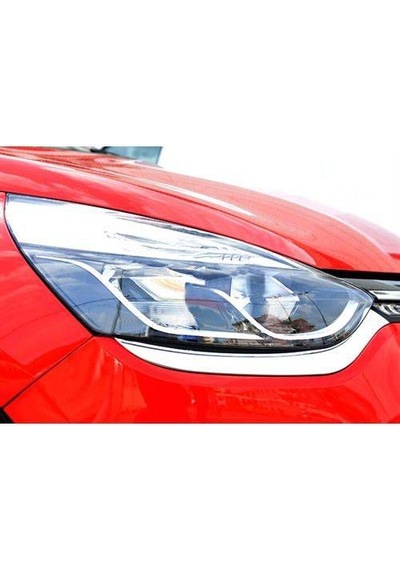 Renault Clio 4 Uyumlu 2012-2018 Krom Ön Far Kaşı 2 Parça Paslanmaz Çelik