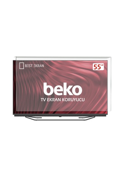 Beko Uyumlu  B1055caı Tv Ekran Koruyucu - 55" İnç Qled 4k Crystal10 B 1055 C Aı
