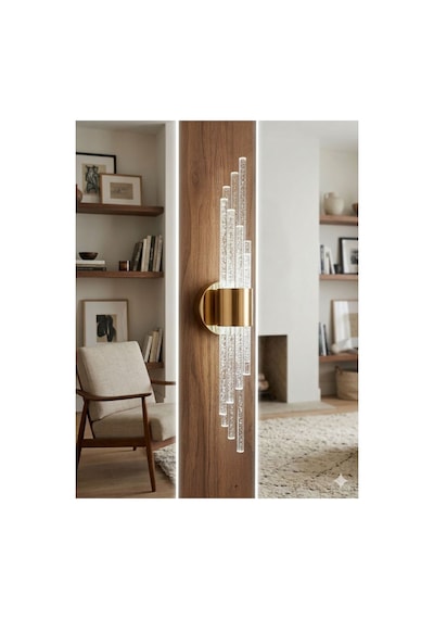 Matrix Melodi Led Duvar Apliği Modern Ve Şık Tasarım Aplik Gümüş Kasa Beyaz Led Gold Kasa Beyaz Led