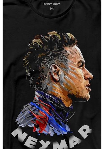 Neymar Jr 10 Psg Uzun Kollu Tişört Baskılı T-shirt 001