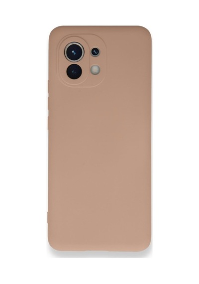 Xiaomi Mi 11 Uyumlu Kılıf Nano İçi Kadife Silikon - Pudra