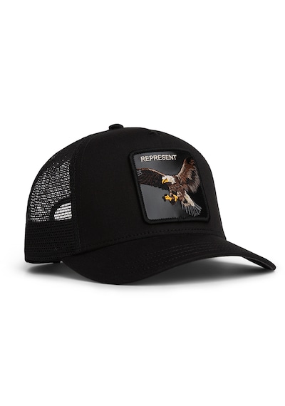 Goorin Bros. Represent Eagle Trucker Kartal Figür 101-2993 Şapka siyah