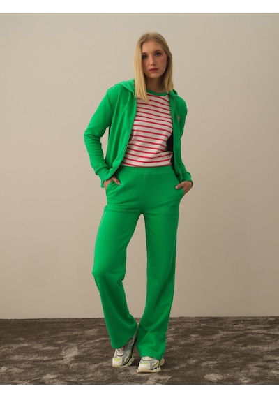 Xint Yeşil Regular Fit Pamuklu Sweat Pantolon 470429