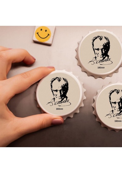 Atatürk Tasarımlı Açacak Magnet 1 Adet