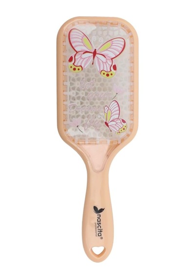 Desenli Pro Saç Fırçası Pembe