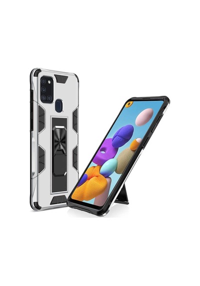 Samsung Uyumlu Galaxy A21S Kilif Miknatisli Zirhli Korumali Silikon 466792722