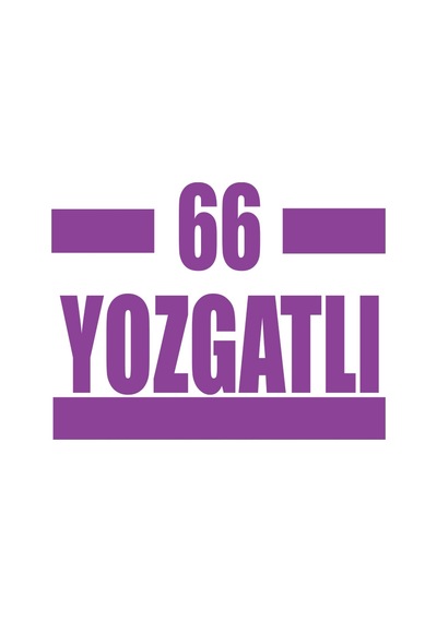 66 Yozgatlı Araba Sticker 17x17 Cm Mor