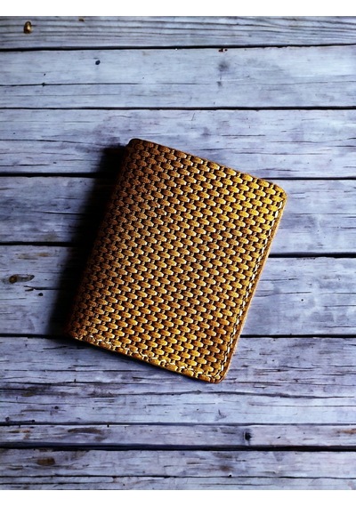 Kalkan Deri Wicker Yellow Crazy Deri Cüzdan Sarı