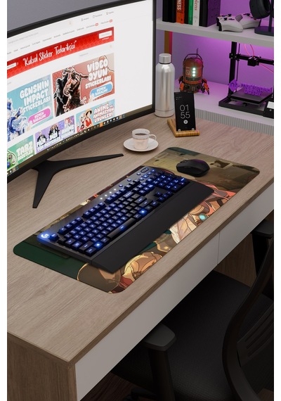 Charlotte Genshin Impact Anime Gacha V5 - 70x30 Xl Gaming Mouse Pad Fare Altlığı