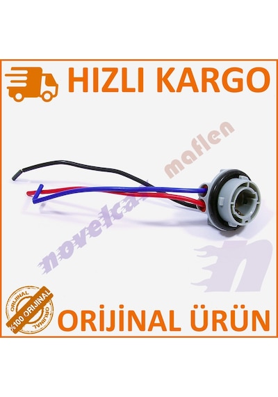 Maflen 1157 Bay15d Çift Duy Soket Ucu 3 Kablolu Dişi Duy-s1893