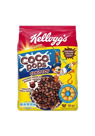4 Adet Kellogg's Coco Pops Çokotop Mısır Gevreği 360 G