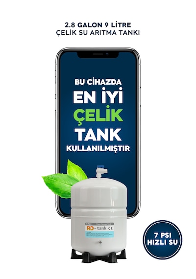 8l Çelik Tank 15 Aşama Multi Mineral B3510 Su Arıtma Cihazı