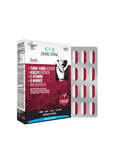 Zade Vital Sistifix Takviye Edici Gıda 20   Kapsül