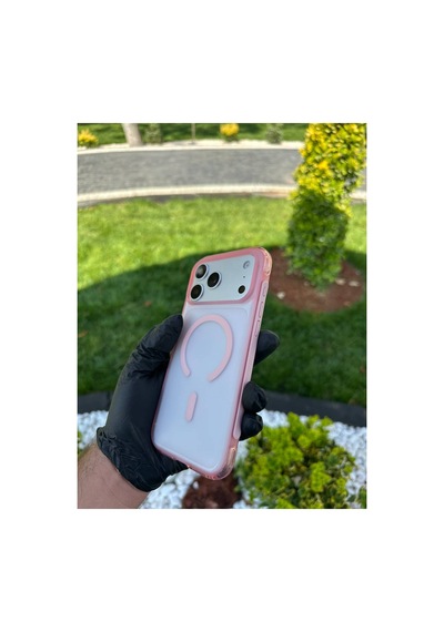 Apple iPhone Uyumlu 17/18 Promax Pembe Airbag Korumalı Kılıf Pembe - 925133642 Pembe