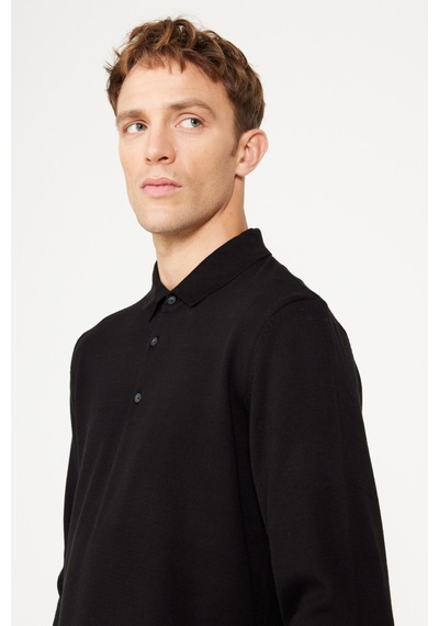 AC&Co / Altınyıldız Classics Erkek Sıyah Standart Fit Normal Kesim Polo Yaka Pamuklu Triko Kazak Siyah AC&Co / Altınyıldız Classics Erkek Sıyah Standart Fit Normal Kesim Polo Yaka Pamuklu Triko Kazak Siyah