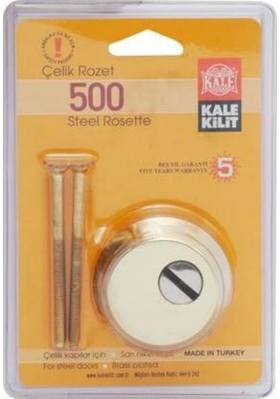 Kale Kapı Barel Kilit Koruyucu Rozet Sarı