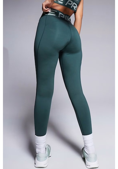 Nike Pro Sculpt Dri Fit High Rise Full Length Leggings Kadın Yüksek Bel Antrenman Tayt Koyu Yeşil