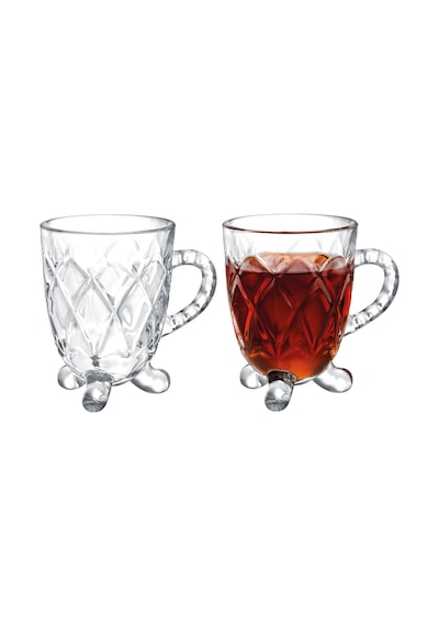 Madame Coco Taylar 4'Lü Çay Fincanı 160 ML Şeffaf