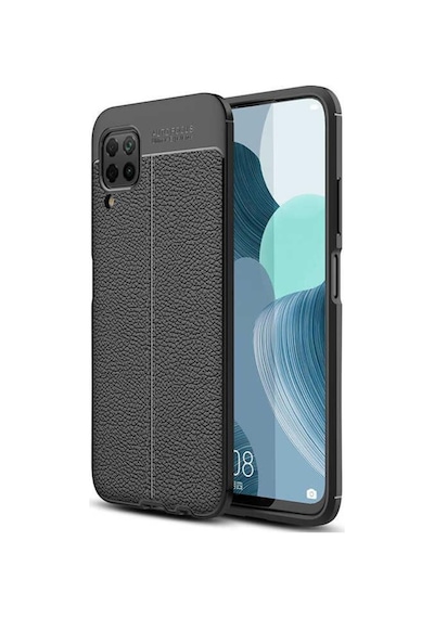 Huawei P40 Lite E Kılıf Zore Niss Deri Desenli Silikon Kılıf