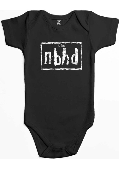 Zepplin Giyim The Neigbourhood Nbhd Black Pembe Bebek Body Zıbın